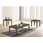 Pierce 3 Piece Occasional Table Set in Gray Finish by Crown Mark - CM-4711-GY