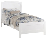 Helene Twin Bed in White Finish by Crown Mark - CM-5006-T-WH-Bed