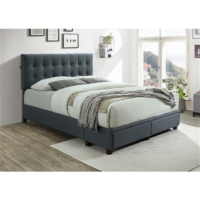 Antoine Bed in Gray Finish by Crown Mark - CM-5105GY-Bed