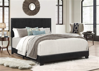 Erin Bed in Black Finish by Crown Mark - CM-5271PU-Bed