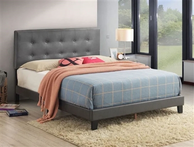 Andi Bed in Gray Finish by Crown Mark - CM-5282PUGY-Bed