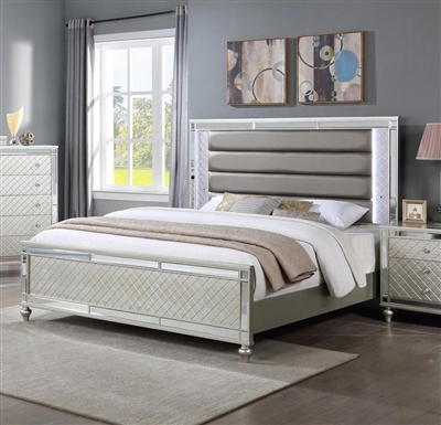 Cristian Bed in Champagne Finish by Crown Mark - CM-B1680-Bed