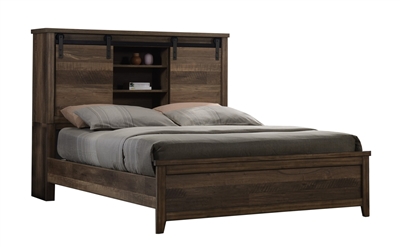 Calhoun Bed in Wood Grain Finish by Crown Mark - CM-B3030-Bed
