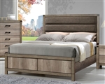 Matteo Bed in Light Grey Wood Finish by Crown Mark - CM-B3200-Bed