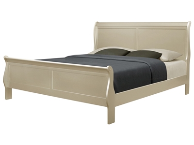 Louis Philip Bed in Champagne Finish by Crown Mark - CM-B3450-Bed