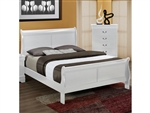 Louis Philip Bed in White Finish by Crown Mark - CM-B3600-Bed
