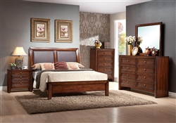 Bali 6 Piece Bedroom Suite in Sun Drenched Finish by Crown Mark - B4080