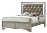 Landyn Bed in Silver Champagne Finish by Crown Mark - CM-B4320-Bed