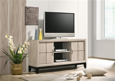 Akerson 55" TV Console in Drift Wood Finish by Crown Mark - CM-B4630-8