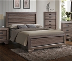Farrow Bed in Brown/Grey Finish by Crown Mark - CM-B5500-Bed