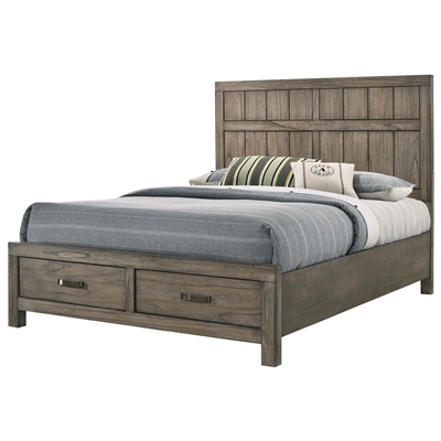 Arcadia Bed in Brown Finish by Crown Mark - CM-B5650-Bed