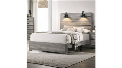 Carter Bed in Gray Finish by Crown Mark - CM-B6820-Bed