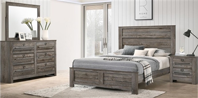 Bateson 6 Piece Bedroom Suite in Brown Finish by Crown Mark - CM-B6960