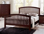 Lawson Bed in Cappuccino Finish by Crown Mark - CM-B7550-Bed