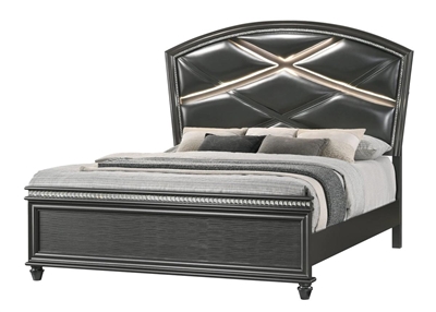 Adira Bed in Gray Finish by Crown Mark - CM-B7880-Bed