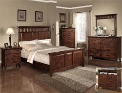 Carmel 6 Piece Bedroom Suite in Cherry Finish by Crown Mark - H8900