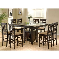 Gabriel 5 Piece Counter Height Dining Set in Cappuccino Finish by Coaster - 100438
