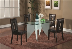 Cal 5 Piece Dining Table Set by Coaster - 100480