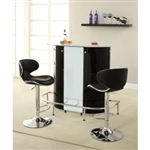Black and White Bar Unit by Coaster - 100654