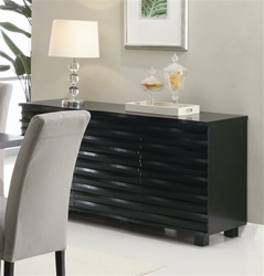 Stanton Server in Rich Black Finish by Coaster - 102065