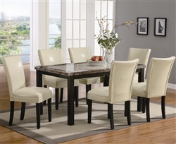 Carter 5 Piece Dining Set in Deep Cappuccino Finish by Coaster - 102260CR