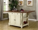 Kitchen Island Buttermilk and Cherry Two Tone Finish by Coaster - 102271