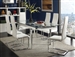 Wexford 5 Piece Dining Set in Polished Chrome Finish by Coaster - 106281-W