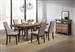 Spring Creek 5 Piece Dining Set in Natural Walnut and Espresso Finish by Coaster - 106581-G
