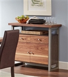 Spring Creek Server in Natural Walnut and Espresso Finish by Coaster - 106585