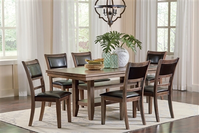 Bustamante 5 Piece Dining Set in Drifted Sand Finish by Coaster - 107641