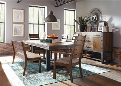 Atwater 5 Piece Dining Set in Vintage Bourbon Finish by Scott Living - 107721-05