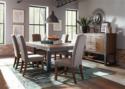 Atwater 5 Piece Dining Set in Vintage Bourbon Finish by Scott Living - 107721-5