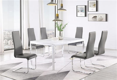Athena 5 Piece Dining Set in Chrome Finish by Coaster - 110101