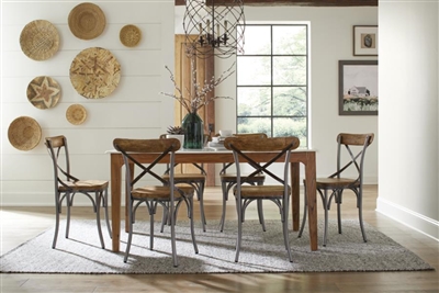 Barrett 5 Piece Dining Set in Natural Finish by Coaster - 110611