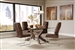 San Vicente 5 Piece Dining Set in Nut Brown Finish by Coaster - 120361-B