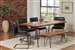 Chambler 5 Piece Dining Set in Natural Honey Finish by Coaster - 122231-DG