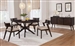 Jarmen 5 Piece Oval Dining Set in Medium Brown Finish by Coaster - 122520-LB