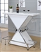 Glossy White Contemporary Bar Unit by Coaster - 130078