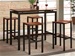 5 Piece Wood and Metal Counter Height Dining Set by Coaster - 150097