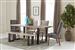 Levine 5 Piece Dining Set in Weathered Sand Finish by Coaster - 180181