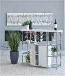 Bar Cabinet in White High Gloss Finish by Coaster - 182757