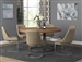 Marino 5 Piece Round Dining Set in Natural Cherry Finish by Coaster - 192631