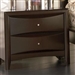 Phoenix 2 Drawer Nightstand in Rich Deep Cappuccino Finish by Coaster - 200412