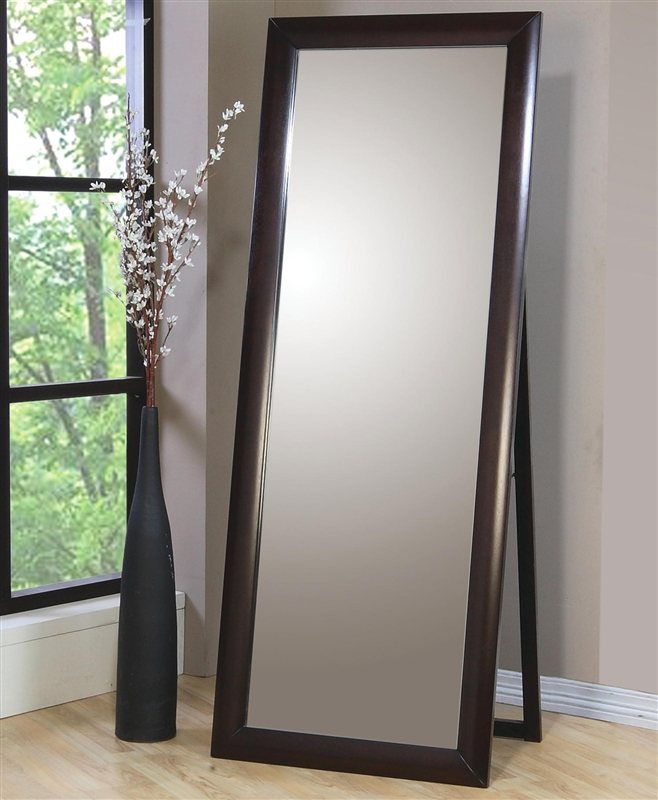 Phoenix Standing Floor Mirror In Rich, Long Mirror With Stand Ikea