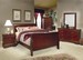 Louis Philippe 6 Piece Bedroom Set in Cherry Finish by Coaster - 200431