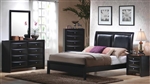 Briana 6 Piece Bedroom Set in Black Finish by Coaster - 200701