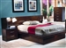 Jessica Platform Bed with Side Panels & Nightstands in Cappuccino Finish by Coaster - 200711QBP