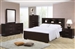 Jessica Bookcase Bed 6 Piece Bedroom Set in Cappuccino Finish by Coaster - 200719