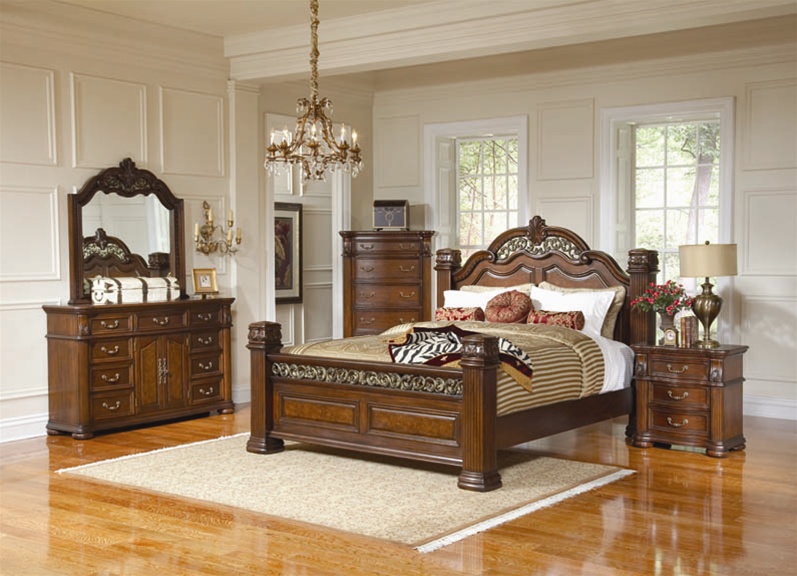 Dubarry 6 Piece Bedroom Set In Rich Brown Finish By Coaster 201821