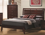 Serenity Bed in Rich Merlot Finish by Coaster - 201971Q
